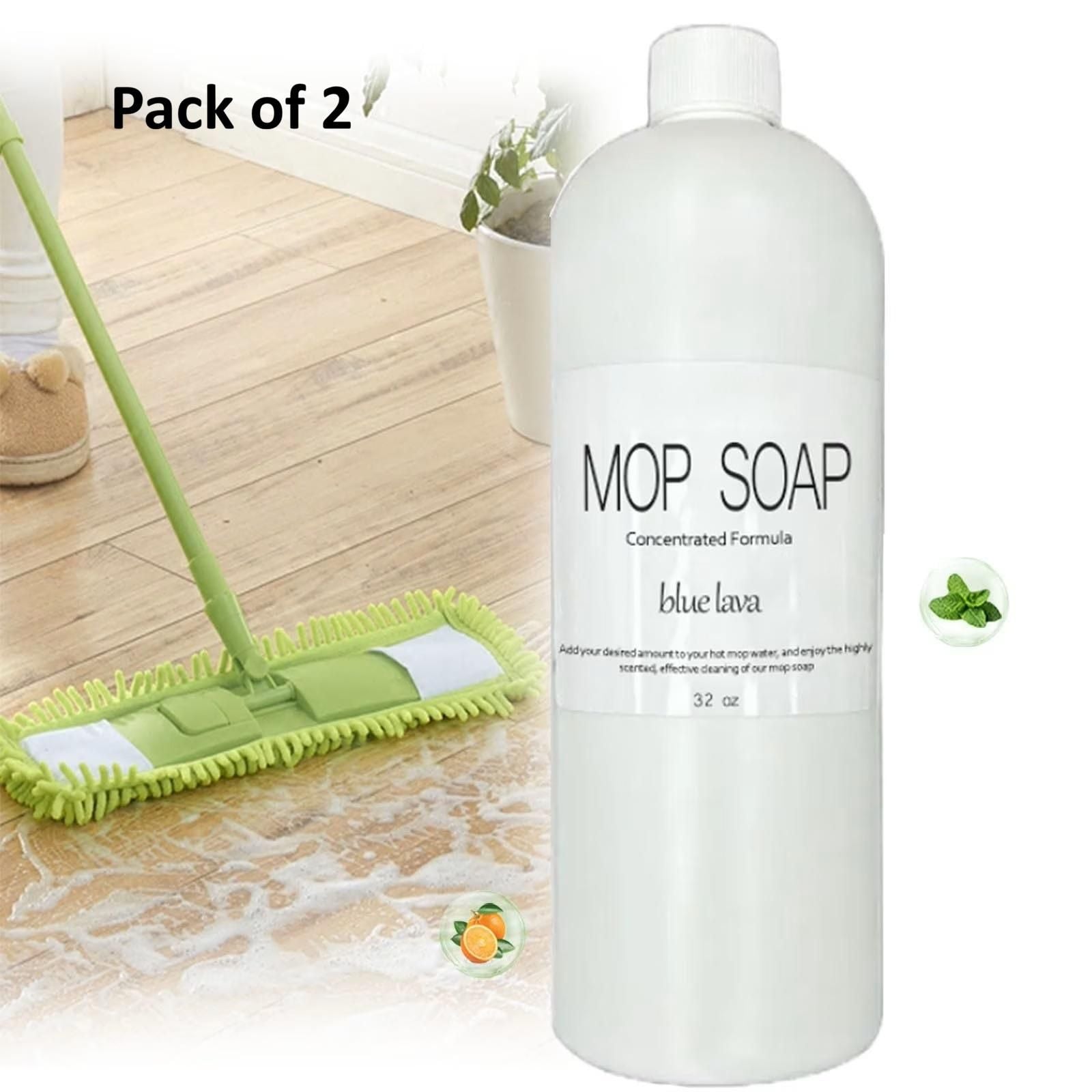 Floor Cleaning Mop Soap Liquid 900 ml (Pack of 2)