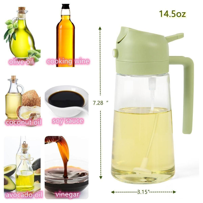Oil Sprayer Bottle Spraying on Pan Air Fryer Cooking Use - Bluenotes Store