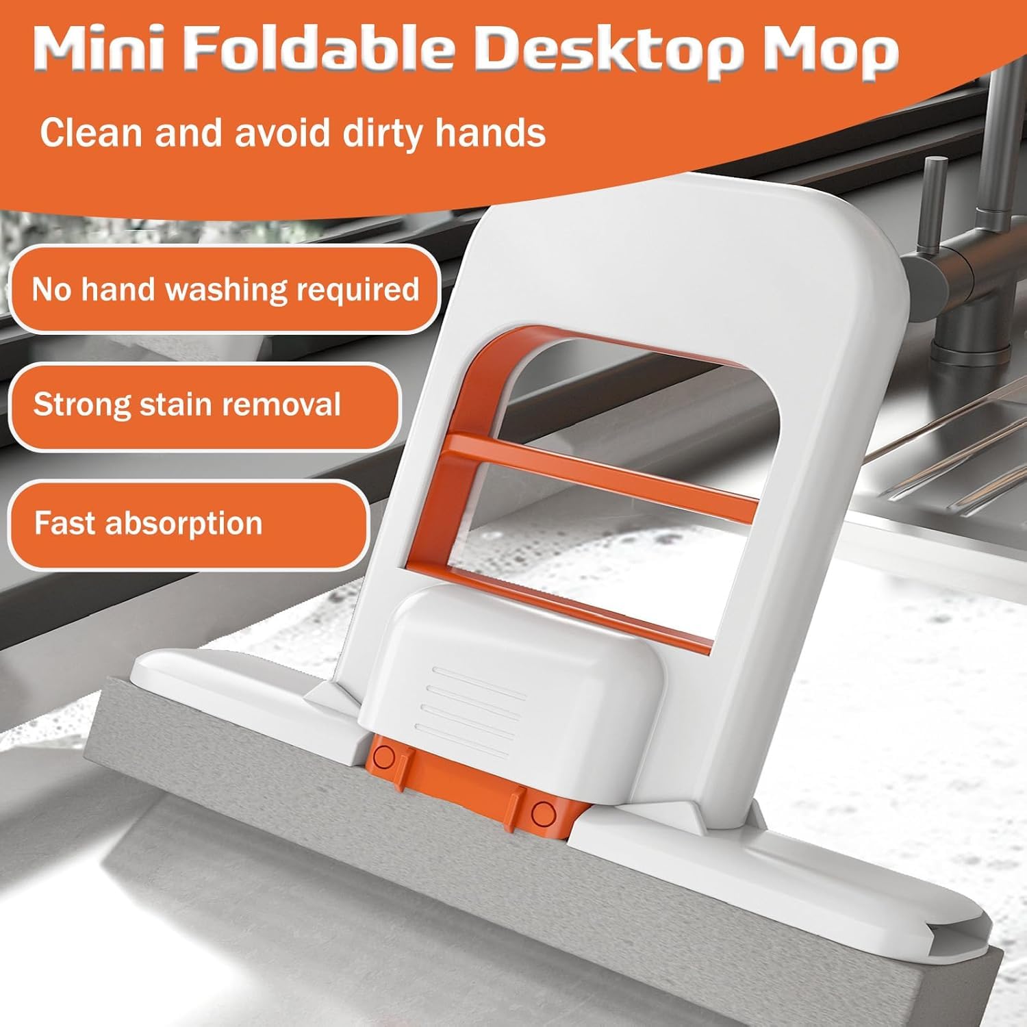 Mini Desktop Mop Cleaning Kitchen Counter Wet Spills - Bluenotes Store
